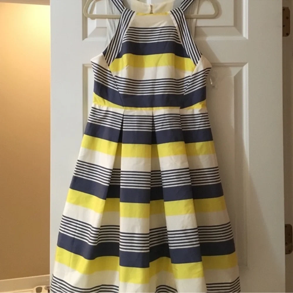 Anthropologie Eva Franco striped halter dress 8 - Picture 5 of 5